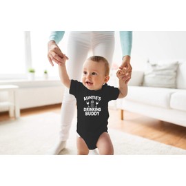 Auntie's Drinking Buddy - You Can Pass Me to My Aunt Should See My Aunt - Funny Cute Infant Creeper, One-Piece Baby Bodysuit