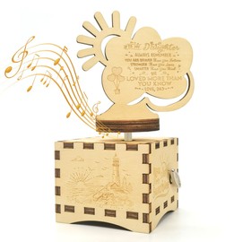 Sooharic Daughter Gifts from Dad, You are My Sunshine Music Box, Daughter Gift from Dad, Wooden Music Box Mechanism