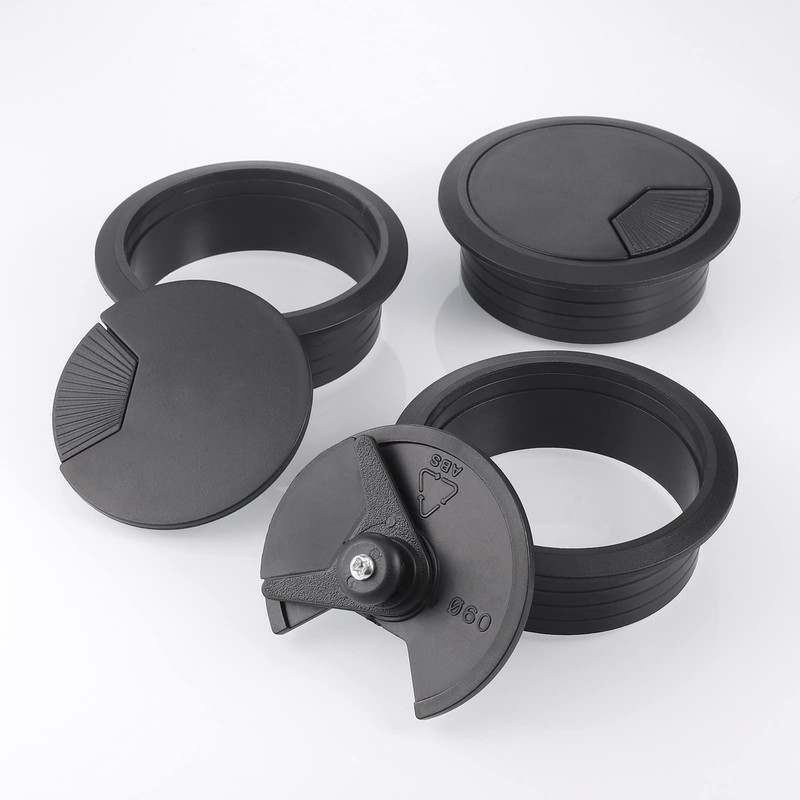 10PCS Desk Grommet, Table Cable Grommet 60mm with Hole Saw,