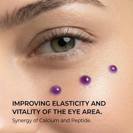 Dr.Melaxin Calcium Bonding Eye Cream with Peptides & Rebornic, Firming Eye Treatment for Wrinkles & Puffy Eyes, Elastin for Dark Circles & Hydrating Care, 0.51 fl.oz