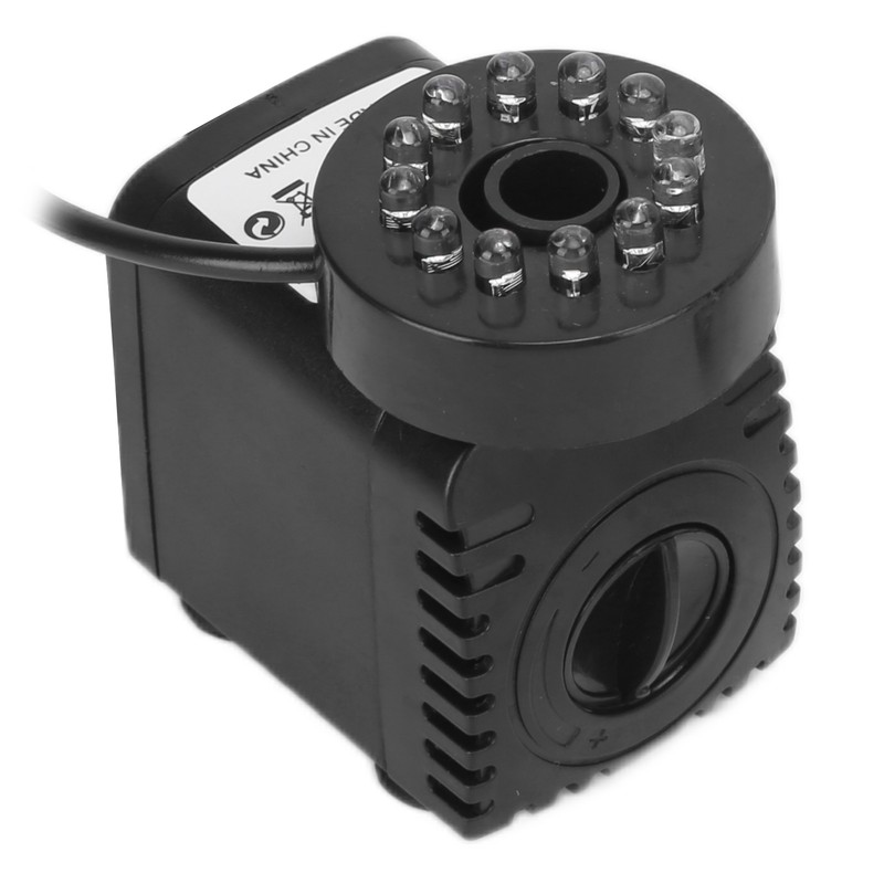 Submersible Fountain Pump With LED Light Water Pump Light for