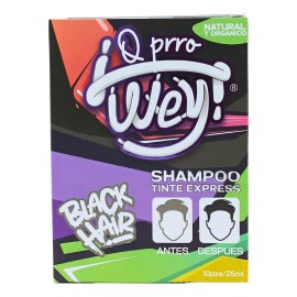 5 Cajas Shampoo Tinte Express. Negro. Cubre Canas. 50 Sobres