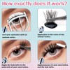 AIWEITA Individual Cluster Lashes D Curl 8-16Mix Lash Clusters Eyelashes