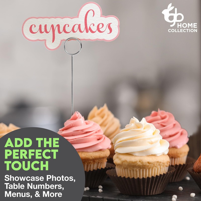 Gray Bunny Metal Table Number Holders, 12 Pack, 12 in