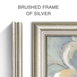 Large Rustic Flower Canvas Painting - Vintage Floral Wall Art Framed White Blooming Magnolia Picture Prints Artwork for Home Office