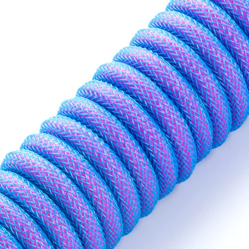 CableMod Pro Coiled Keyboard Cable (Galaxy Blue, USB A to
