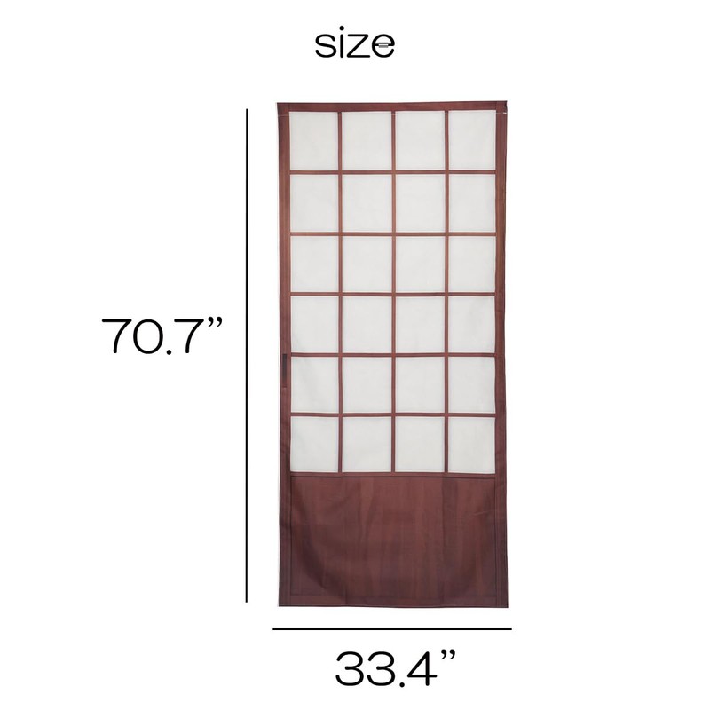 Noren Japanese Doorway Curtain Long Shoji Design