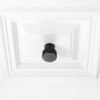 KOOFIZO 20-Pack Knurled Cabinet Knob - Black Pull Handle (28mm