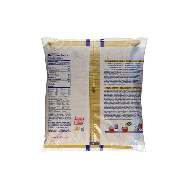 Barilla Spaghetti Pasta, 160 Ounce (1000354005)