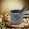 Black Resin Mortar & Pestle Spices Crusher Herbs Grinder Crushing