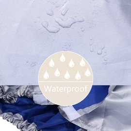 CHICIRIS Air Conditioner Cover for Outdoor Units, Universal Silver Coated Polyester AC Units Protective Cover, Waterproof Sunproof Anti-Dust Anti-Snow AC Cover, for Home, Hotel (94 * 40 * 73cm)