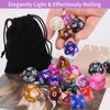 Liekadijiae 48-Piece Polyhedral Dice Set, Multi-Sided Acrylic Throws, DND Dice,