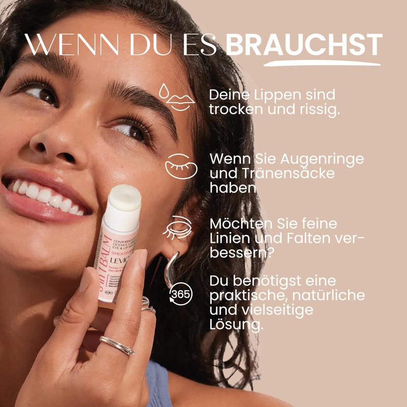 Senso Naturale Solid Stick fur Augen und Lippen, Feuchtigkeitspflege mit