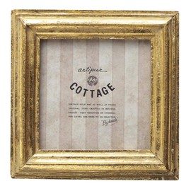 Tokyo Kankan Antique Mini Photo Frame Vertical Wall Hanging Square Gold