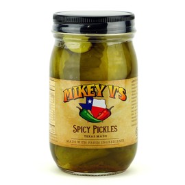 Mikey V's Spicy Carolina Reaper Pickles (3-Pack) – Extra Hot Gourmet Pickled Snack with Bold Tangy Flavor & Real Carolina Reaper Heat, 3 Jars for Spice Lovers