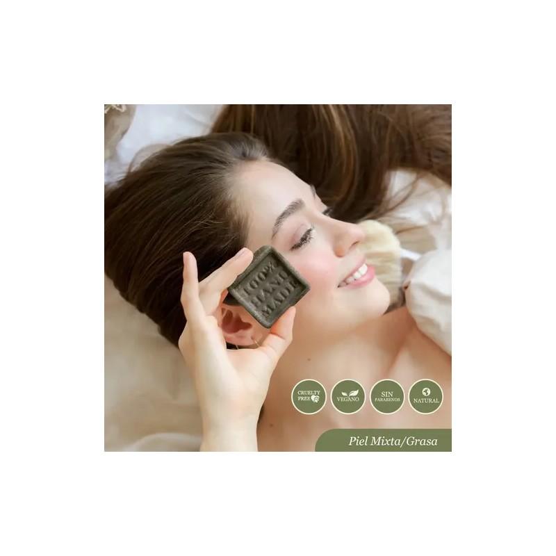 Jabón Facial Carbón Activado Antiacné Y Exfolia Matimati 45g