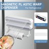 Wall Roll Holder, Aluminium Foil Dispenser and Freshness, 3-in-1 Magnetic