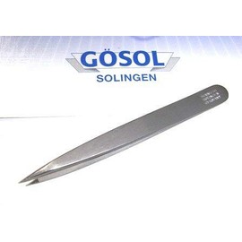 Solingen (Print) Gosol ge-zoru, Inc. Premium tuiza- (毛抜) Tip Tsim Satin Stainless Steel