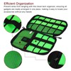 HARFINGTON Electronics Organizer 9.45" x 6.69" x 1.18" Double Layer