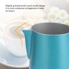 Milk Frother Cup Professional Stylish Exquisite Slanted Mouth Stainless Steel