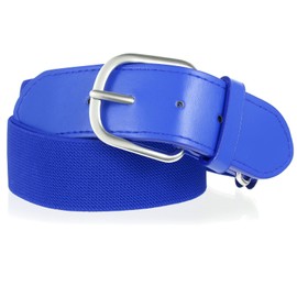 Abeillo Elastic Baseball Belt for Boys, Adjustable Softball/Fastpitch Children's Belt, Unisex Sports Belt, Uniform Belt, Youth Sizes, blue, L