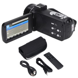 4K Video Camera Camcorder 18X Digital Zoom 56MP Video Recorder 3.0in Touch Screen WiFi Vlog Cameras with Remote Control