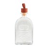 Mud Pie Gin Glass Leather Decanter; 10 3/4" x 4
