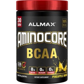 Bcaa Allmax Aminocore 30 Servicios Sin Azucar Sin Carbos Sabor Pineapple Mango