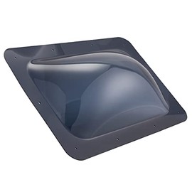 Hike Crew RV Skylight | Universal Skylight Window Replacement Cover for Exterior Camper Roof | Durable Polycarbonate Dome, Weather, UV & Impact Resistant | 18â x 26â Fits Most RV Openings, Smoke Color