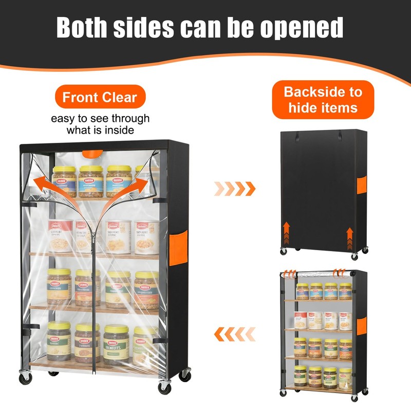 Sowokdon Wire Shelf Covers,Premium 600D Rack Covers for Wire Shelving