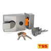 TSS Standard Non-Deadlocking Nightlatch, 60mm Backset, Complete with Rim Cylinder