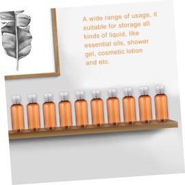 WOONEKY 60ml Travel Bottles for Toiletries Empty Plastic Subpackaging Bottles Lightweight Compact Suitable for Essential Oils Shower Gel Lotion