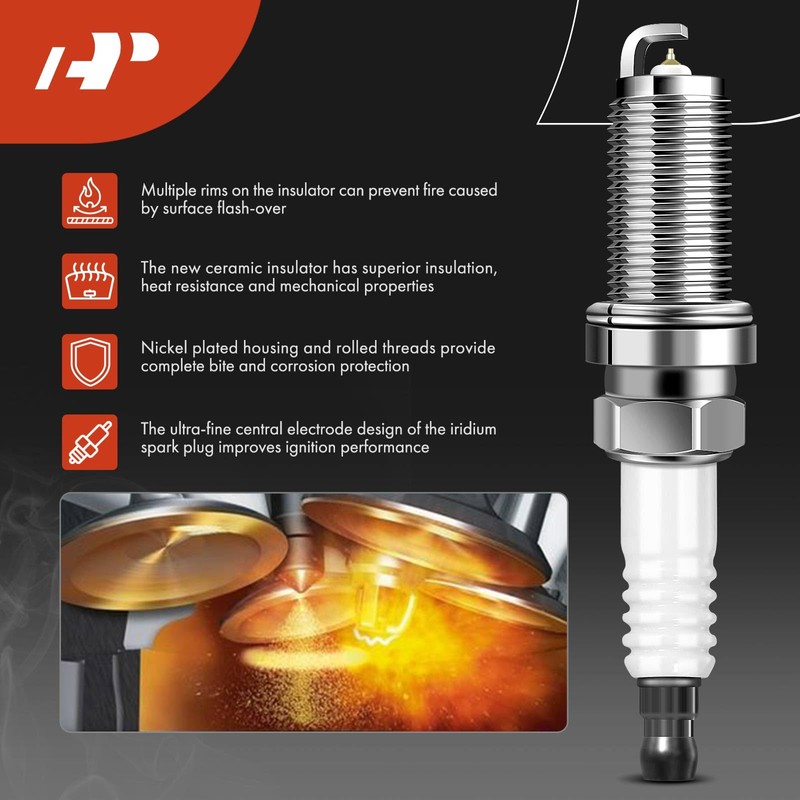 A-Premium Set of 6 Ignition Coil Pack and Iridium Spark