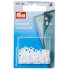 Prym PRYM_347125-1 Sew-On Snap Fasteners Plastic White Square 9 mm