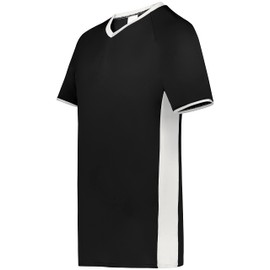 Augusta Sportswear Men's Standard Cutter+ V-Neck Jersey, Black/White