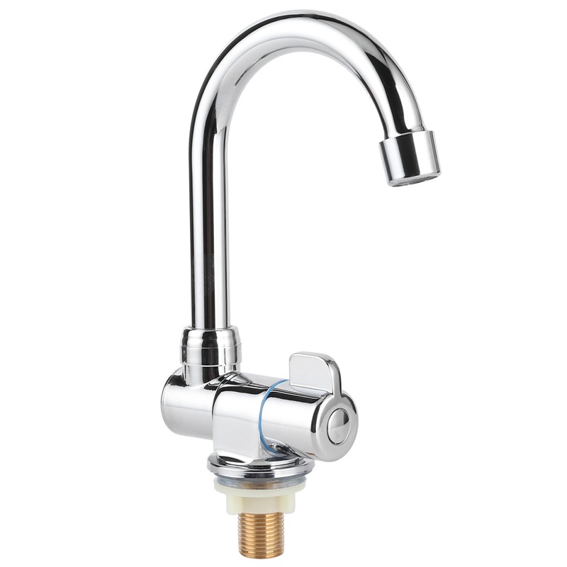 Single Cold Water Tap Basin Faucet 360 Degree Rotation 1/2in