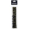 GOSEN Overgrip Japanese Pattern "Flowers" Black x Gold B815BKG