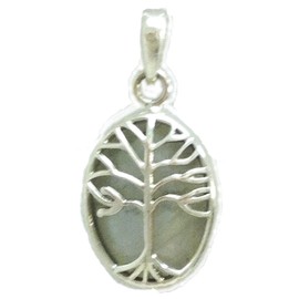 Braja Tree of Life Healing Stone Pendant (Moonstone)