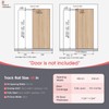 48" Concealed Sliding Barn Door Hardware Kit with Soft Close