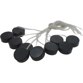 OZXNO 2X CR2032 Coin Button Cell Battery Holder Socket Round with On/Off Switch Cover Lead Wire (10pcs Black)