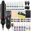 Wireless Rotary Tattoo Pen Kit for Body Art Practice –