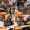 DOVAMAN Circular Saw, 5.8A 4-1/2" Circular Saw w/Laser, Metal Auxiliary