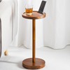 Drink Table, 24.4" Tall Compact Side Table with Phone Slot