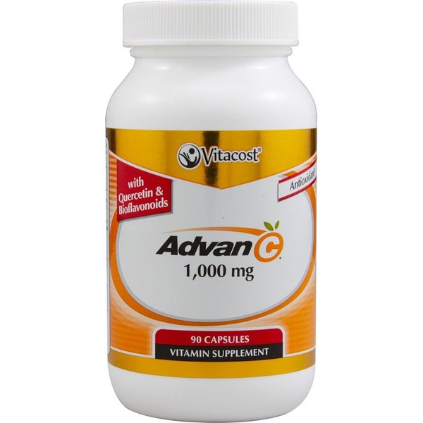 Vitacost Advan-C with Quercetin & Citrus Bioflavonoids - 1000 mg - 90 Capsules