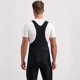 Rogelli Men's Basic Cycling Bib Shorts-Black, Medium