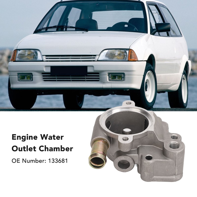 Engine Coolant Outlet Aluminum Alloy Professional Durable 133681 Replacement for