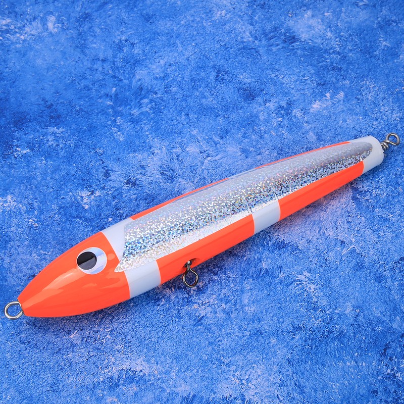 140g Artificial Crank Lure Floating Wooden Tuna Hard Bait Fishing
