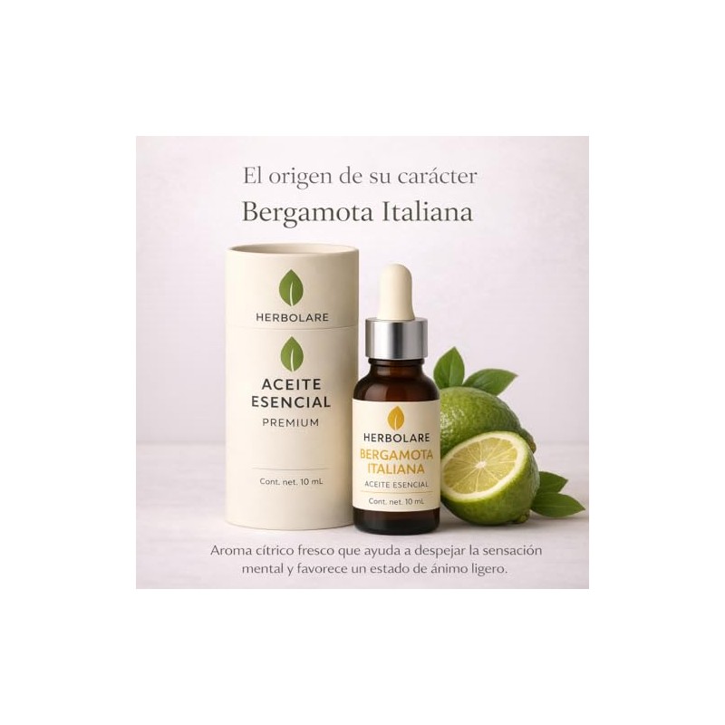 Herbolare Bergamota Italiana 10 ml, Aceite Esencial 100% Puro