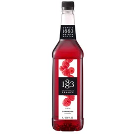1883 Maison Routin - Raspberry Syrup - Made in France - Pet Bottle | 1 Liter (33.8 ounces)