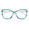 FEISEDY Oversized Cat Eye Glasses Frame with Clear Lenses Eyewear